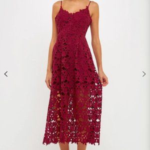 Endless Rose Lace Cami Midi Dress